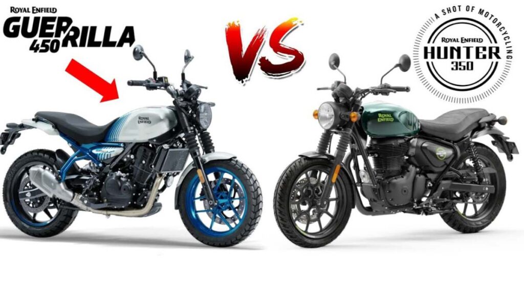 नई Royal Enfield Guerrilla 450 vs Hunter 450 के जबरदस्त लॉन्च के साथ जानिए कौन सी बाइक आपके लिए बेस्ट